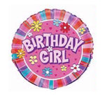 18IN B/DAY GIRL FOIL BALLOON