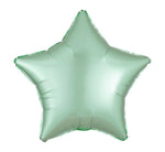 Copy of 19IN SATIN LUXE MINT GREEN STAR FOIL