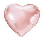 45CM ROSE GOLD HEART FOIL BALLOON