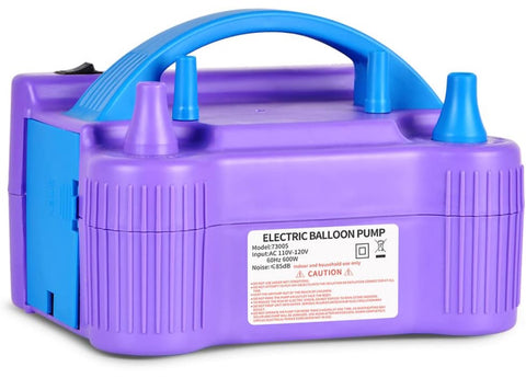 Electric Balloon Pump with Dual Nozzle Inflator