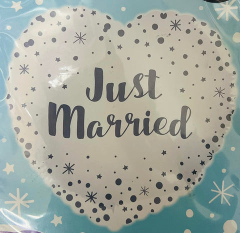 18" JUST MARRIED FOIL BALLOON