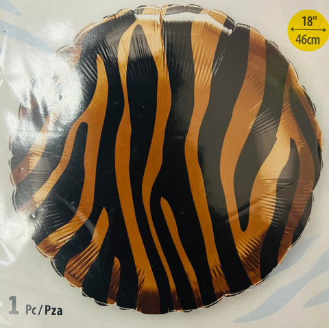 TIGER PRINT 18" BALLOON