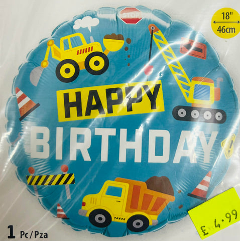 HBD CONSTRUCTION 18" FOIL BALLOON