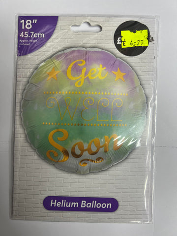 GET WELL SOON 18" FOIL BALLOON