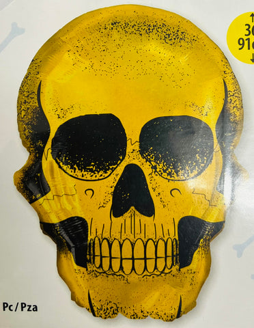 GOLD SKULL 36" FOIL BALLOON