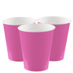 Hot Pink Paper Party Cups - 266ml