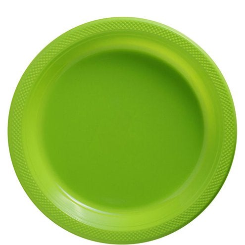 Green plastic plate best sale