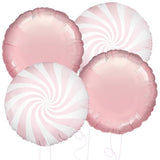 Pink Candy Stripe Balloon Bouquet